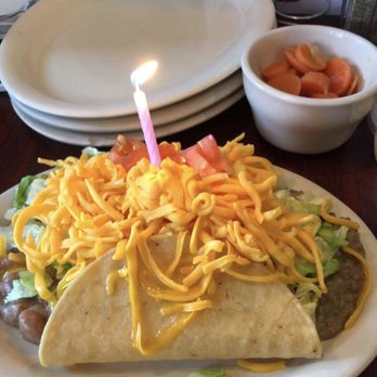 Oye Amigo's - a taco with a candle on it - Mexican Near Me - Marshall, Michigan Oye Amigo's - a taco with a candle on it - Mexican Near Me - Marshall, Michigan