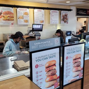 Bruegger's Bagels - 3 people and not one aknowleged us for 15 mins - Bagels Near Me - Omaha, Nebraska Bruegger's Bagels - 3 people and not one aknowleged us for 15 mins - Bagels Near Me - Omaha, Nebraska