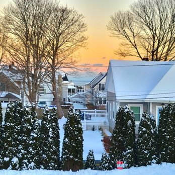 Rhody Arts - winter sunset view from the studio - Art Classes Near Me - Narragansett, Rhode Island