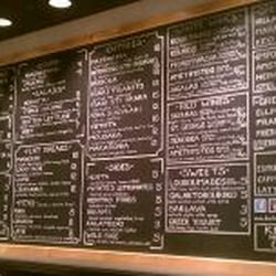 The menu