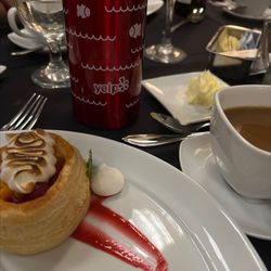 SUNY Schenectady - Boucherie - Peach-Raspberry Vol au vent... pastry, raspberry peach Italian meringue