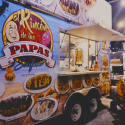 World Food Trucks - El Rincon where I bought Papa rellena (potato with meat)