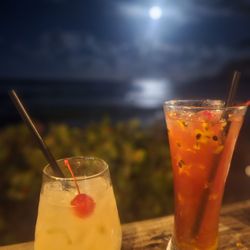 Villa Pesquera Cibuco - Jugo de Guanabana y mimosa de parcha