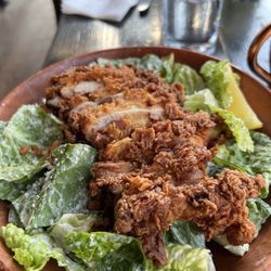 Quinn's - Caesar salad with fried chicken