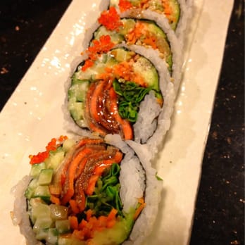 Toshi Sushi - BC Roll: BBQ salmon skin, avocado, and vegetables. - Sushi Bars Near Me - Vancouver, British Columbia Toshi Sushi - BC Roll: BBQ salmon skin, avocado, and vegetables. - Sushi Bars Near Me - Vancouver, British Columbia