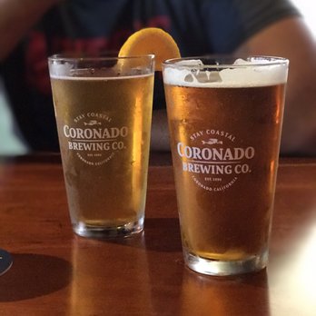 Coronado Brewing - left: Orange Ave Wit, right: Easy Up Pale Ale - Brewpubs Near Me - Coronado, California Coronado Brewing - left: Orange Ave Wit, right: Easy Up Pale Ale - Brewpubs Near Me - Coronado, California