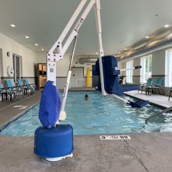 Comfort Suites - Indoor pool.  3ft to 4.5 ft deep