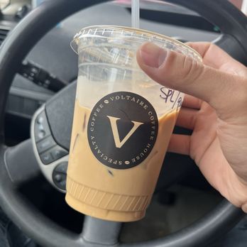 Voltaire Coffee Roasters - Iced Spanish Latte with Quad Shot - Coffee & Tea Near Me - San Jose, California Voltaire Coffee Roasters - Iced Spanish Latte with Quad Shot - Coffee & Tea Near Me - San Jose, California