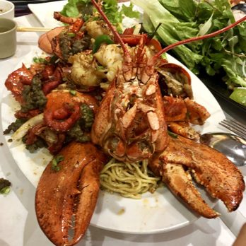 Saigon Kitchen - Garlic lobster with garlic noodles , the noodle is good. - Vietnamese Near Me - San Jose, California Saigon Kitchen - Garlic lobster with garlic noodles , the noodle is good. - Vietnamese Near Me - San Jose, California