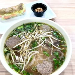 Pho House - Pho and lemongrass beef spring roll