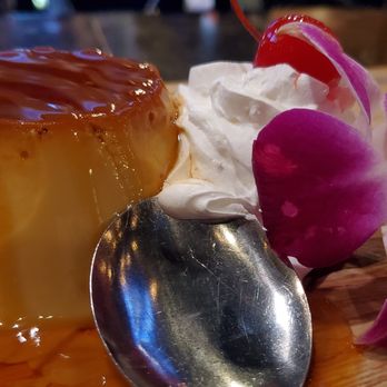 Fiesta Azteca - Flan-absolutely perfect. Thank you bartender Angie for composing this delectable presentation. - Mexican Near Me - Melbourne, Florida Fiesta Azteca - Flan-absolutely perfect. Thank you bartender Angie for composing this delectable presentation. - Mexican Near Me - Melbourne, Florida