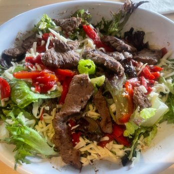 The Brass Tap - House Salad with added sirloin steak - Beer Bar Near Me - Palm Coast, Florida The Brass Tap - House Salad with added sirloin steak - Beer Bar Near Me - Palm Coast, Florida