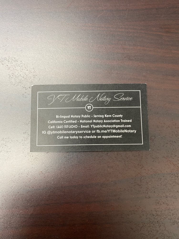 YT MOBILE NOTARY SERVICE CLOSED Updated August 2024 13 Reviews