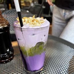 Ube coconut matcha
