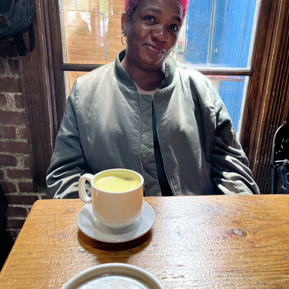 Blue Star Parlor - Ginger turmeric tea (& my mom) - Cafes Near Me - Brooklyn, New York