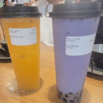 Zen Dumpling - Passion fruit tea and Taro milk tea boba - Soup Near Me - Orlando, Florida Zen Dumpling - Passion fruit tea and Taro milk tea boba - Soup Near Me - Orlando, Florida