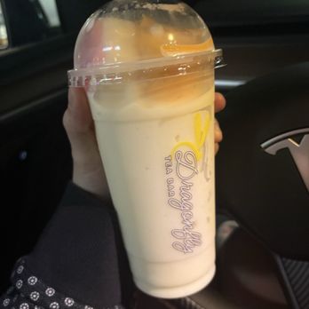 Dragonfly Tea Bar - Banana Slush - Bubble Tea Near Me - Orange, California