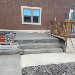 Frisch Family Construction  - This is the finished product.   This guy did a terrible job.  Steps are not even.