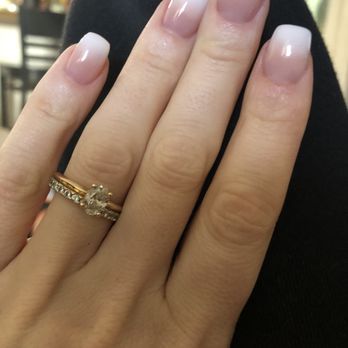 Pink & White Nails - Ombré light nude - Nail Salons Near Me - Jacksonville, Florida