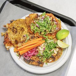 Birria Pa La Cruda - Queso taco , mulita and grilled chicken taco