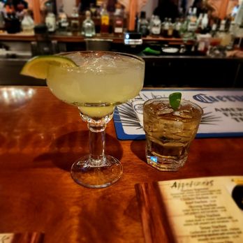 Rancho Grande - two cocktails on a bar - Mexican Near Me - Chesapeake, Virginia Rancho Grande - two cocktails on a bar - Mexican Near Me - Chesapeake, Virginia