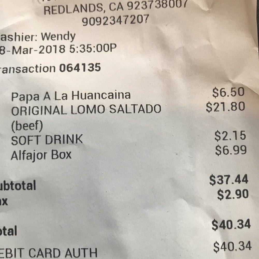 Red Panka - Prices are ok, but portions are not too big. Peruvian flavor is not there. This is more a hipster place not really fusion - Peruvian Near Me - Redlands, California