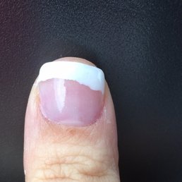 When they ask you to look and see if the polish is ok, really look. Otherwise you may get this.