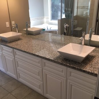 JD Granite - Bathroom with Vessel sink - Countertop Installation Near Me - Kennesaw, Georgia