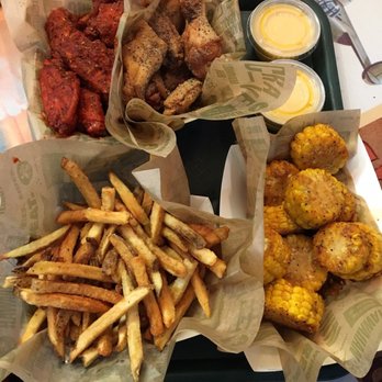 Wingstop - Cajun, Lemon Pepper, Cajun Corn, Seasoned Fries, Cheese Dip - Chicken Wings Near Me - Copperas Cove, Texas
