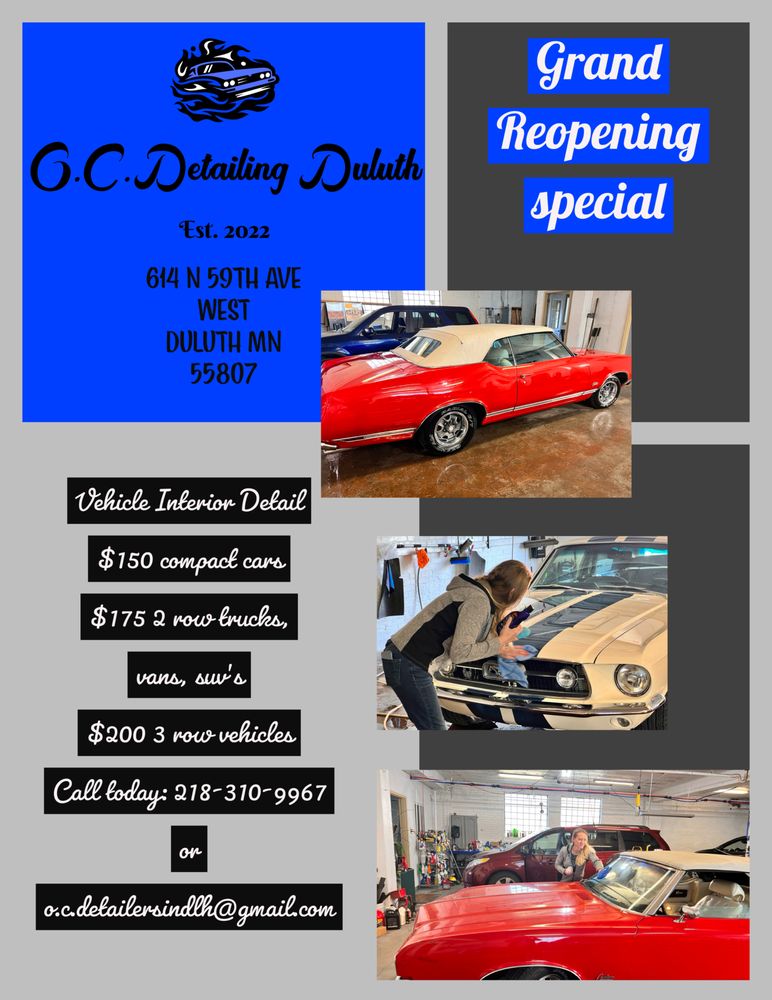 OC DETAILING DULUTH Updated October 2024 614 N 59th Ave W, Duluth