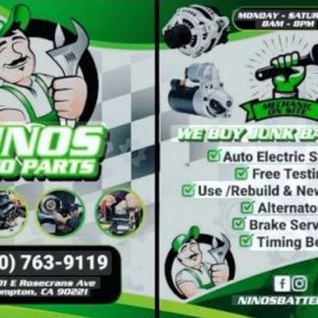 Nino's Auto Parts - Automotive service's - Auto Parts & Supplies Near Me - Compton, California Nino's Auto Parts - Automotive service's - Auto Parts & Supplies Near Me - Compton, California