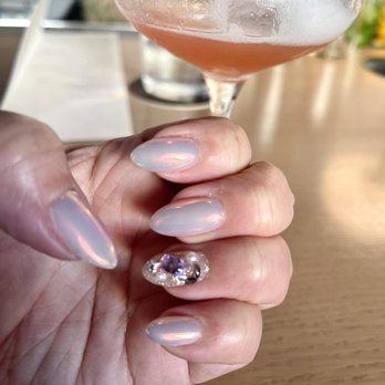 M2 Nail Lounge - Chrome w/design - Nail Salons Near Me - Alhambra , California M2 Nail Lounge - Chrome w/design - Nail Salons Near Me - Alhambra , California