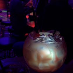 Club 80's Bar and Grill - Punch bowl tasted like pineapple juice with no liquor. Server told us there was 3 shots in here. Felt nothing. Would not recommend these.