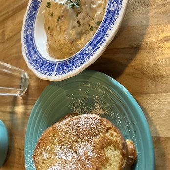 Devil's Food Bakery - French Toast and Gravy on Biscuit - Bakeries Near Me - Denver, Colorado