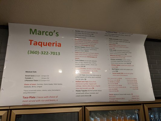Menu photo 3 Marco's Taqueria Granite Falls, WA Menu photo 3 Marco's Taqueria Granite Falls, WA