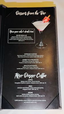 Menu photo 5 Chart House Redondo Beach, CA