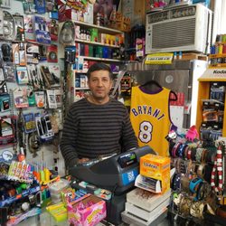 Water R Us - Sam the man at his water shop and convenience store.