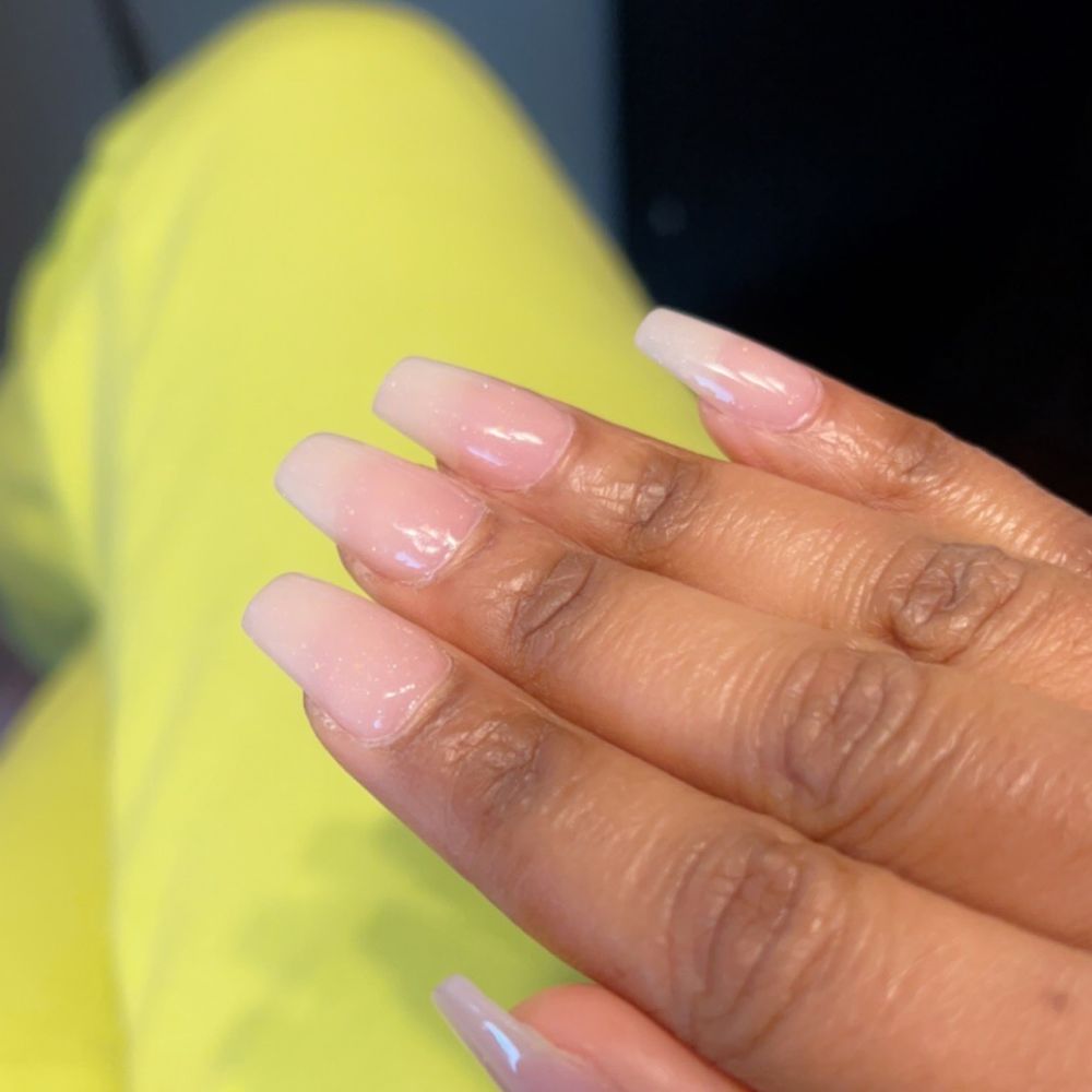 Full set w/ colored acrylic powder