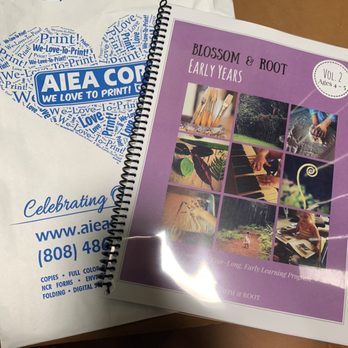 Aiea Copy Center - Spiral binding with colored and B&W printing. Card stock first and last page with clear covers. - Printing Services Near Me - Aiea, Hawaii Aiea Copy Center - Spiral binding with colored and B&W printing. Card stock first and last page with clear covers. - Printing Services Near Me - Aiea, Hawaii