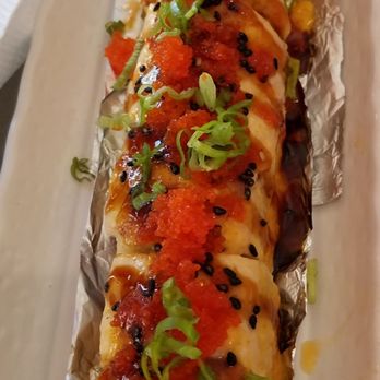 Poke Kitchen - Lion King roll. This was the star of the dinner. - Poke Near Me - San Leandro, California Poke Kitchen - Lion King roll. This was the star of the dinner. - Poke Near Me - San Leandro, California