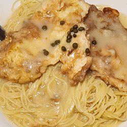 A Slice of Italy - Chicken Francaise with Angel Hair pasta!