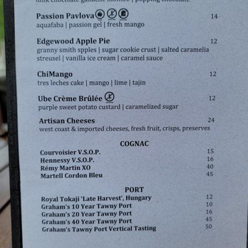 The Bistro Edgewood - The Bistro at Edgewood - July 2021, Dessert menu - New American Near Me - Stateline, Nevada The Bistro Edgewood - The Bistro at Edgewood - July 2021, Dessert menu - New American Near Me - Stateline, Nevada