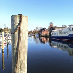 Dock by fire island ferry station