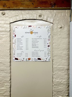 Menu photo 1 Sister Sister Coffee Bar Toronto, ON