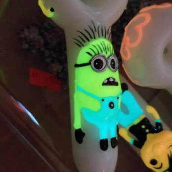 Smoke Valley - Glow in the dark collection - Rick and Morty beakers / minion hand pipe - Tobacco Shops Near Me - Chicago, Illinois Smoke Valley - Glow in the dark collection - Rick and Morty beakers / minion hand pipe - Tobacco Shops Near Me - Chicago, Illinois