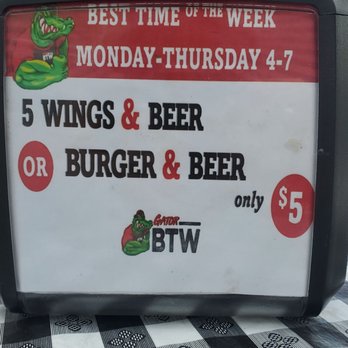 HURRICANE BTW - 5 wings and beer or burger and beer - Chicken Wings Near Me - Gainesville, Florida HURRICANE BTW - 5 wings and beer or burger and beer - Chicken Wings Near Me - Gainesville, Florida