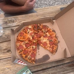 Domino's Pizza - Pepperoni and mushroom