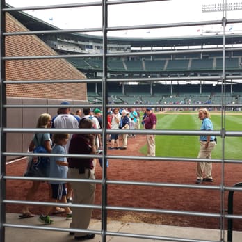 Wrigley Field - Didn't know that kids can run the bases after the game. Nice! - Stadiums & Arenas Near Me - Chicago, Illinois