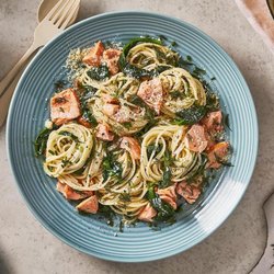 Salmon Dill Lemon Gluten-Free Spaghetti