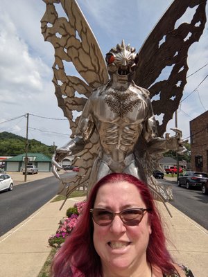 Mothman Statue and Marker by null